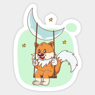 cute fox animal Sticker